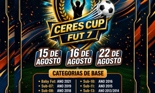 VEM AÍ A II CERES CUP: O FUTURO DO FUTEBOL DE BASE COMEÇA AQUI!